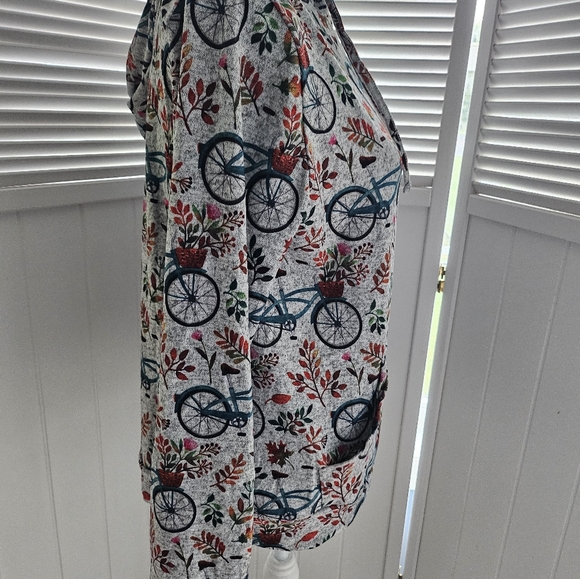 Bicycle Print Hoodie by LA Soul - Picture 3 of 8